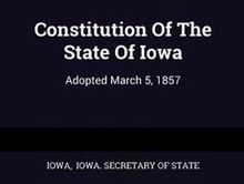 Iowa constitution