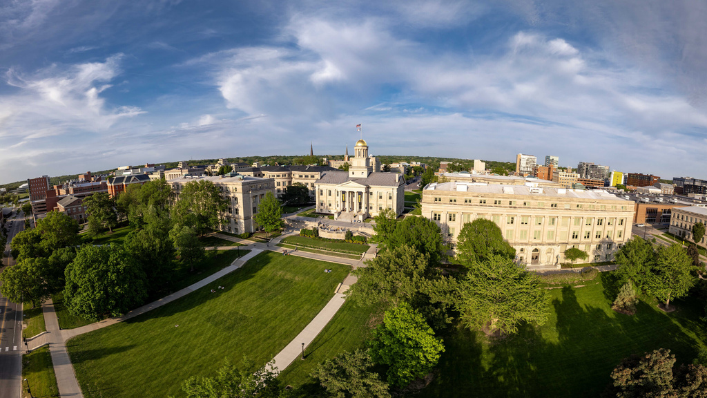 Wide view of the Pentacrest